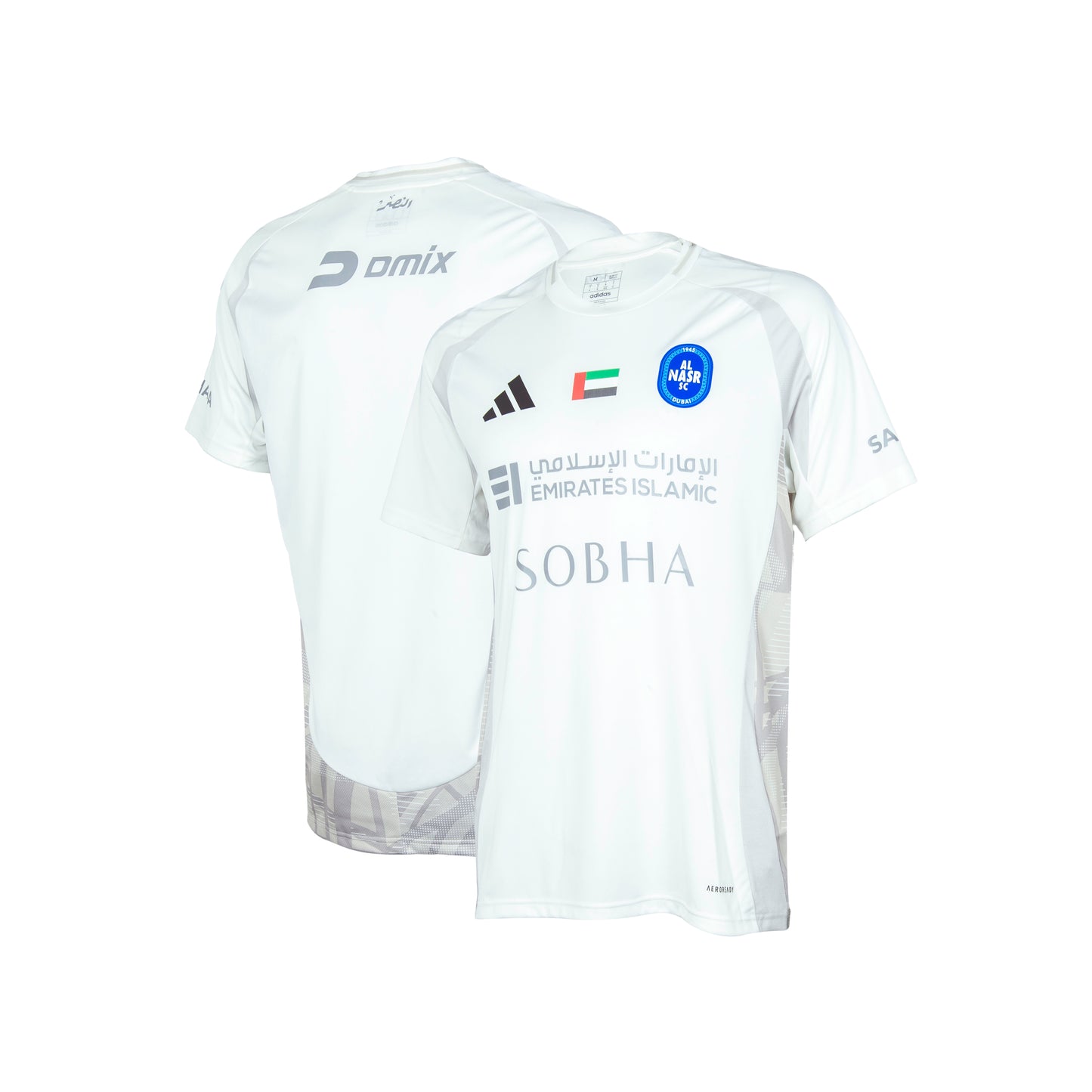 Al Nasr FC Jersey White Adidas Kids 2024-2025