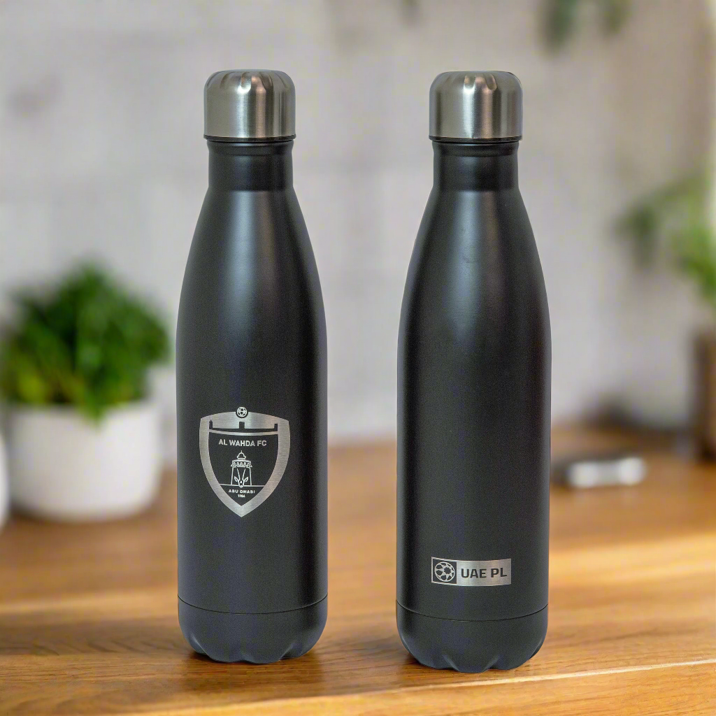 Al Wahda FC Water Bottle Black