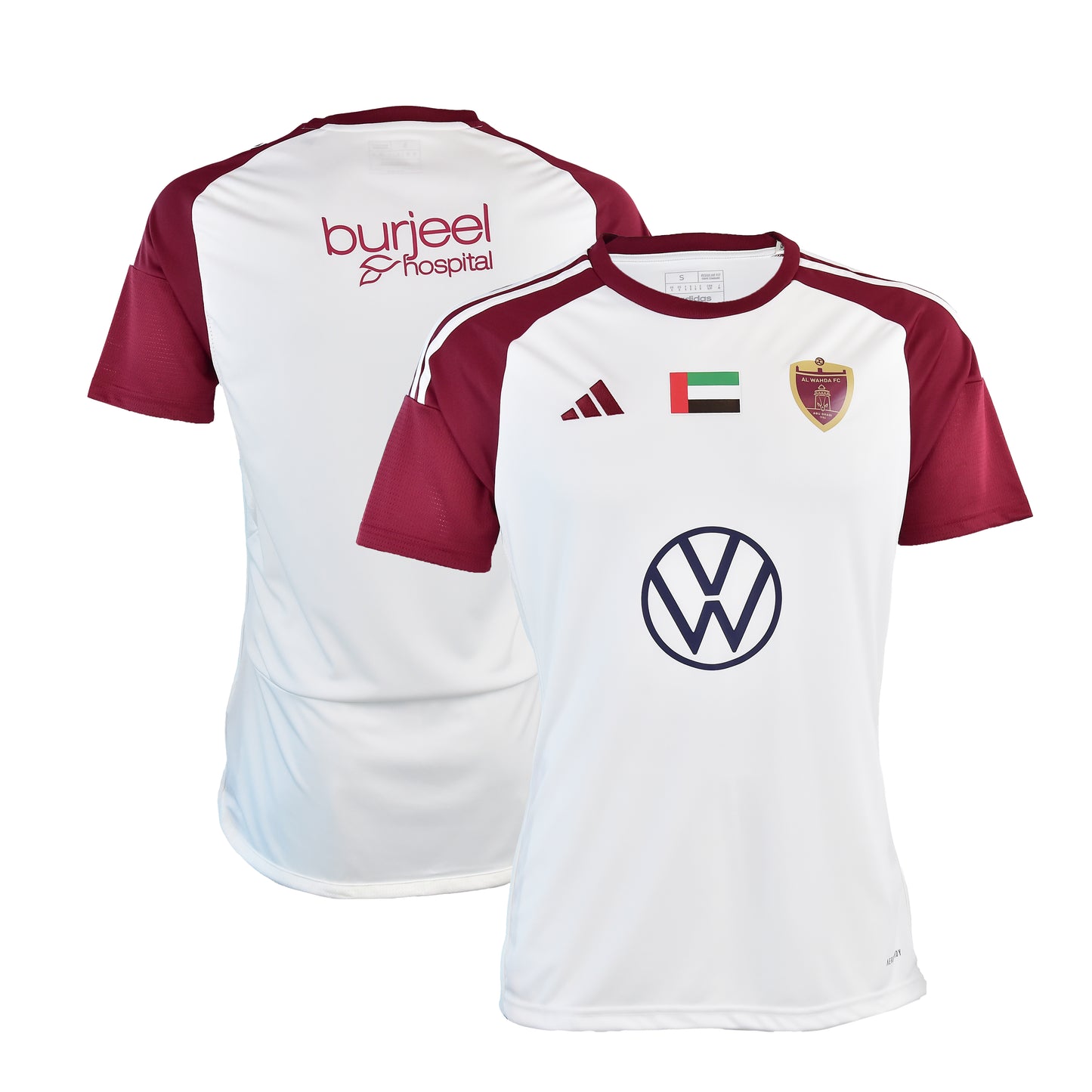Al Wahda FC Adult Jersey White Adidas Adult 2023-2024