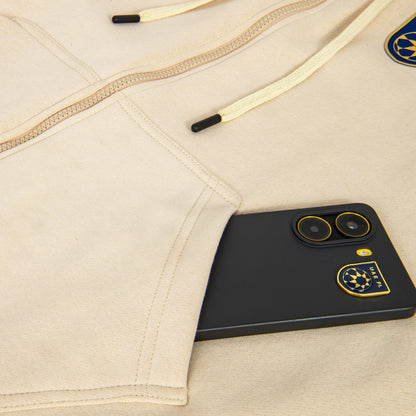 UAE PL Zipper Hoodie Beige Kids