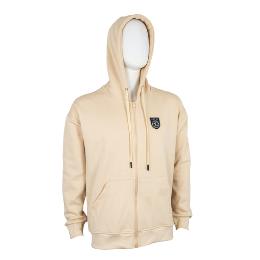 UAE PL Zipper Hoodie Beige Adult