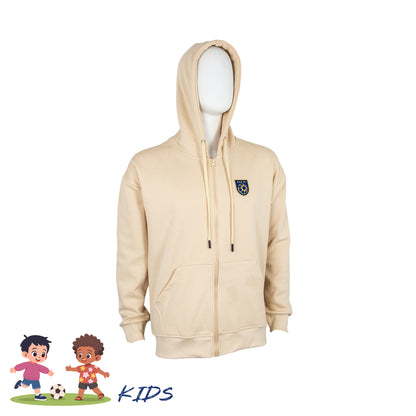 UAE PL Zipper Hoodie Beige Kids